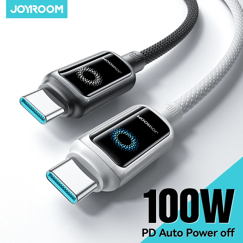 Joyroom 100W USB-C-Kabel mit automatischer Abschaltung, schnelles Laden, Typ-C-Kabel für iPhone 17 16 15 Pro Max, Xiaomi, Samsung S-A55 Image