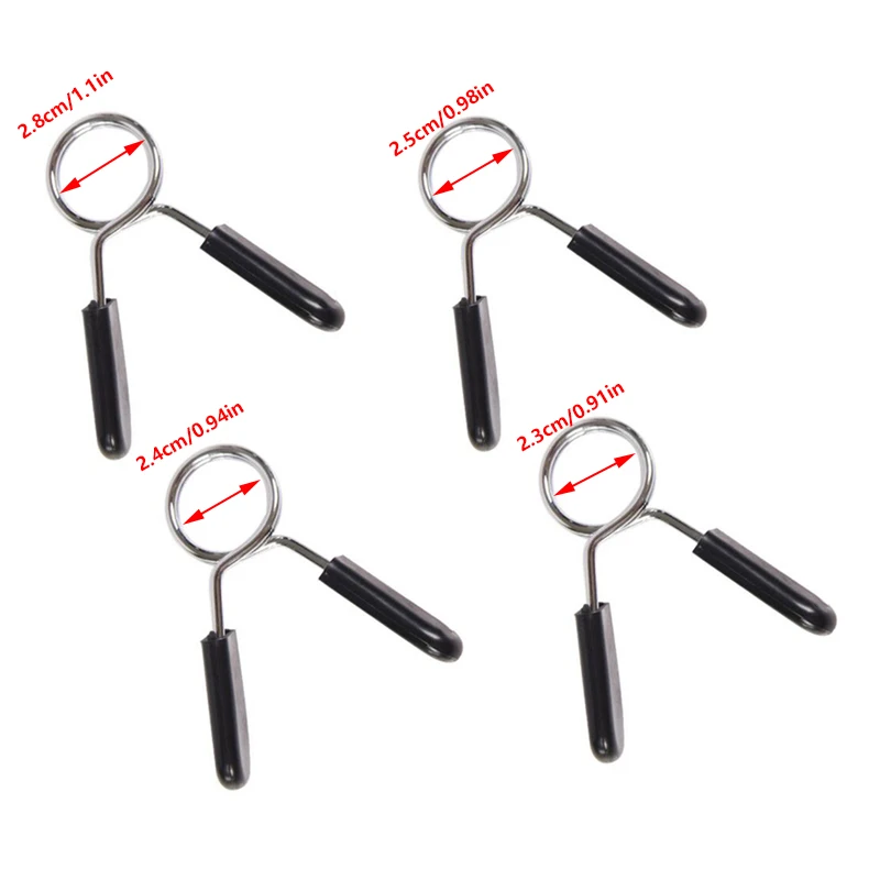 24/25/28/30 mm Langhantelklemme Federkragen Clip für Fitnessstudio Hantelschloss Standard Gewichtheben Kit Fitness Workout Bodybuilding Image