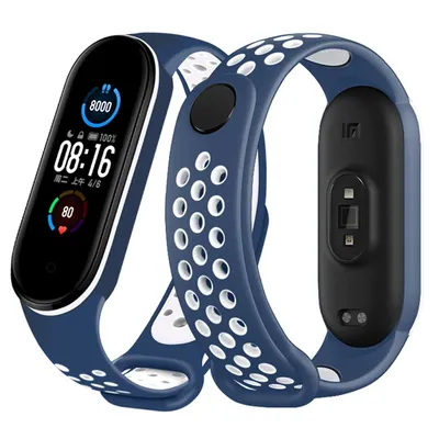 Sport bracelet For Xiaomi Mi Band 7 NFC smartwatch Correa miband7 Silicone Air-Hole Wrist Watchband on Mi band 6 5 4 3 7 8 strap