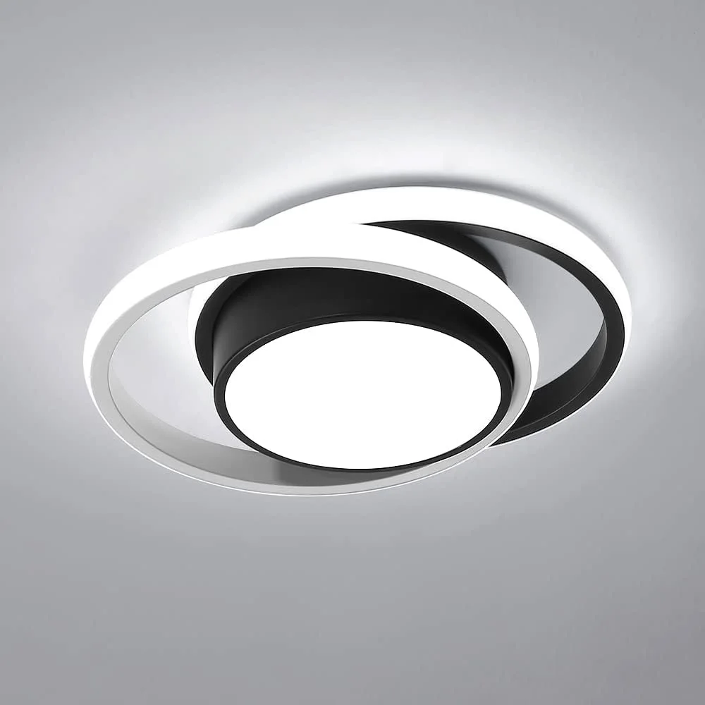 LED-Deckenleuchte, 32 W, 2880 lm, moderne Deckenleuchte, rund, kleine Deckenleuchte, Aluminium, weißes Licht