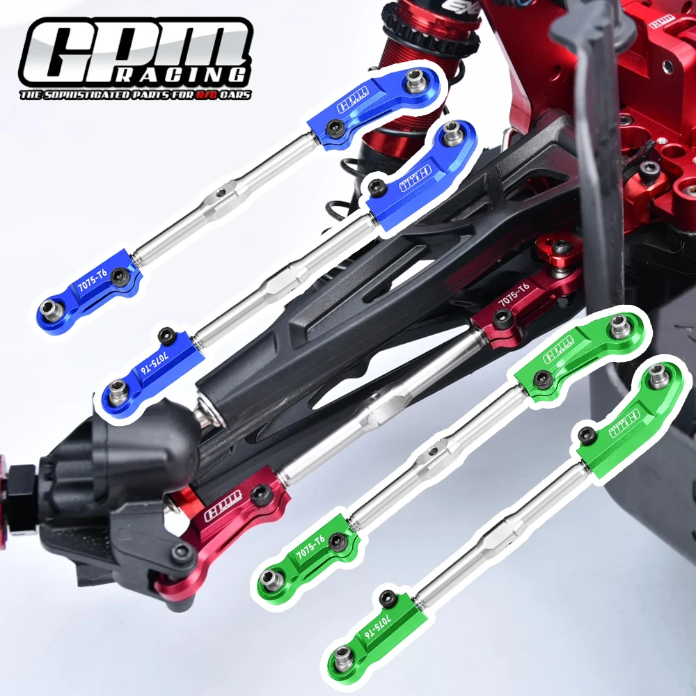 GPM für ARRMA 1/7 BIG ROCK 1/8 Kraton NOTORIOUS Outcast V6 TALION 6S Metall vorne Spurstange ARA340175 ARA330817 ARA330662 Image