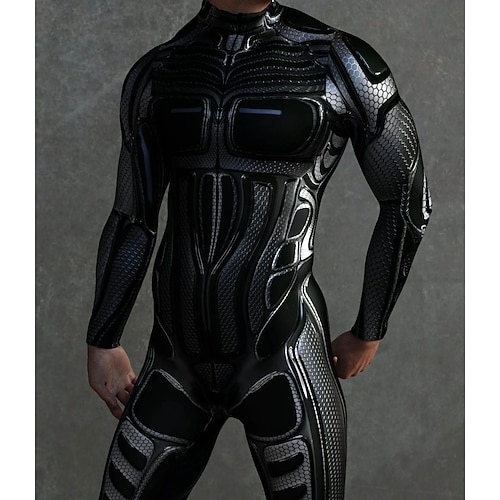 Gemusterte Zentai-Anzüge Cosplay Kostüm Bodysuit Drucken Karnevalskostüm Ganzkörperanzug Herren Damen Jungen Sexy Kostüm Halloween Kostüm für Leistung Party Maskerade Kinder Erwachsene Image