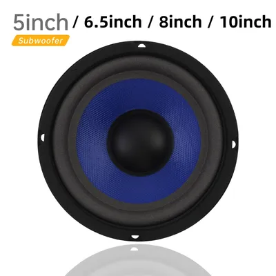 1pc 5/6.5/8/10 Inch Bass Loudspeaker Woofer Speaker for Car Audio/Home Theaters,Wide Frequency Response Car Audio Stereo Speaker