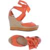 UGG Damen Sandale, Gr. 39, orange, Leder