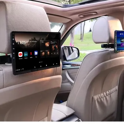 10.1" IPS Car Headrest Monitor Android 8.1 Tablet PC Wifi BT 1G+16G ROM HDMI Rear Seat Entertainment Mirroring APP Download