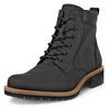 Schnürboots ECCO "ELAINA", Damen, Gr. 41, schwarz, Nubukleder, klassisch, Schuhe, Schnürstiefelette, Boots mit Profilsohle