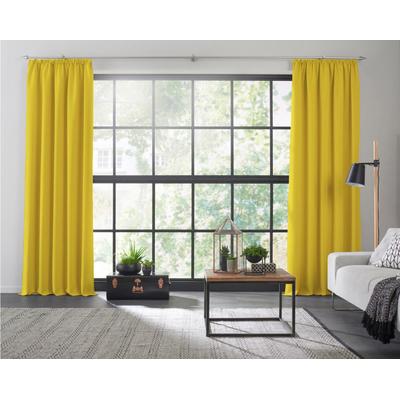 Vorhang WIRTH "Dim out", gelb, B:142cm H:175cm, Polyester, Gardinen, nach Maß Image