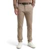 Chinohose TOM TAILOR, Herren, Gr. 33, Länge 34, beige braun zig zag structure, Obermaterial: 97% Baumwolle, 3% Elasthan, casual, slim fit lang, Hosen, mit dezenter Struktur