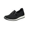 Slipper IMAC "Imac Slipper Lederimitat/Textil", Damen, Gr. 37, schwarz, Lederimitat, Textil, casual, Schuhe