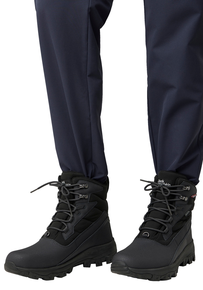 Trekkingschuh JACK WOLFSKIN "EVERQUEST PRO TEXAPORE HIGH M", Herren, Gr. UK 9,5 - EU 44, Normalschaft, graniteschwarz, Schuhe Trekkingschuh