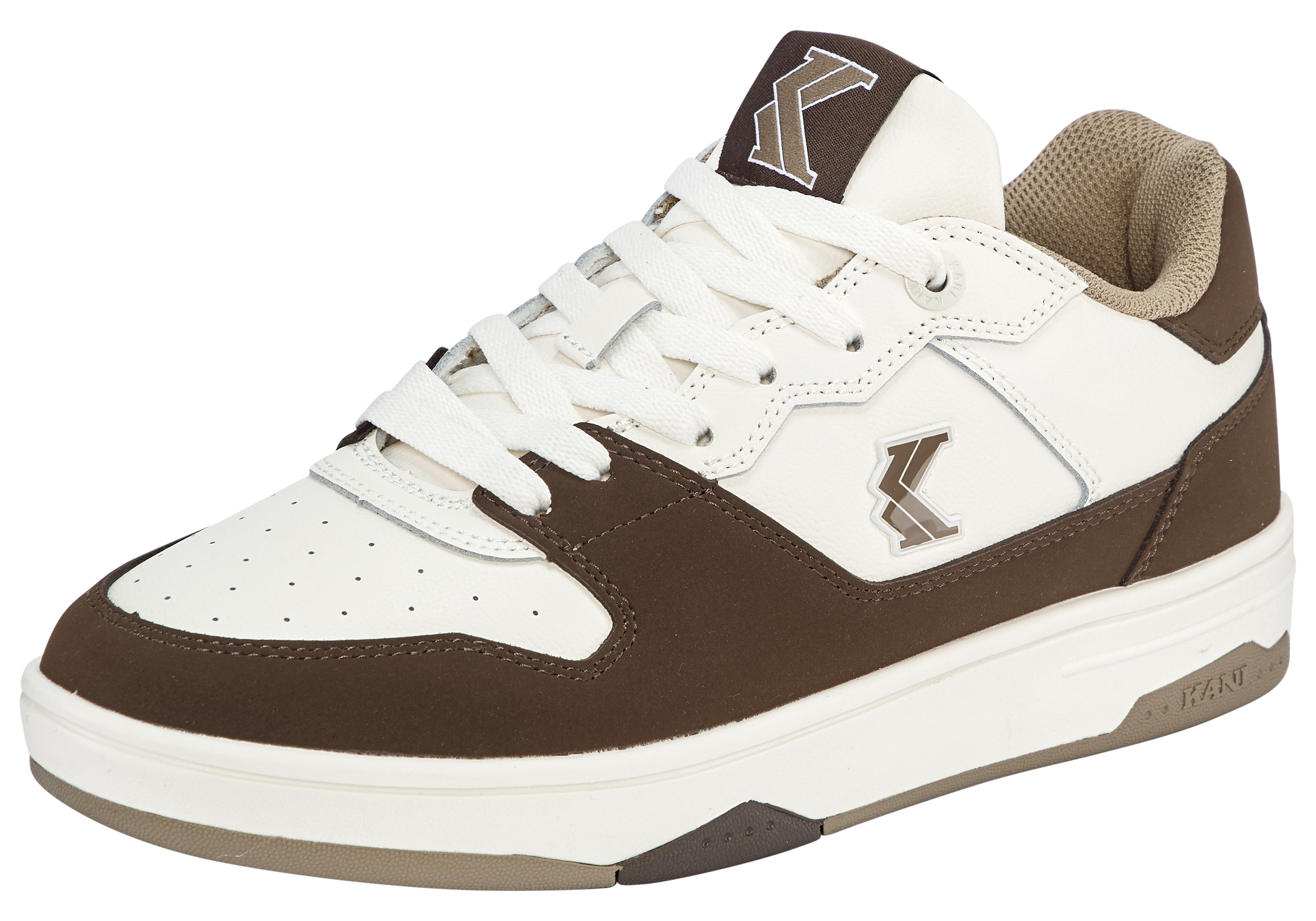 Sneaker KARL KANI "89 2K", Herren, Gr. 44, beige, Leder, Schuhe Sneaker