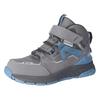 Sneaker RICOSTA "Blaze", Kinder, Gr. 30, grau (grau, blau), Textil, Lederimitat, sportlich, Schuhe, Klettschuh mit TEX-Ausstattung, Größenschablone zum Download