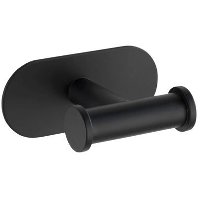 Wandhaken WENKO "Orea", schwarz, B:10cm H:4,5cm L:6,5cm, Edelstahl, Haken Image