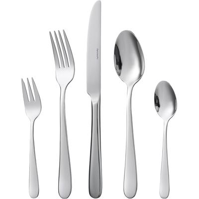 Besteck-Set HANSEATIC "BASIC", silber (silberfarben), 60 tlg., Edelstahl 18/10, Essbesteck-Sets, modischer Klassiker Image