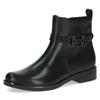 Stiefelette CAPRICE, Damen, Gr. 38, schwarz, Leder, klassisch, Schuhe, Blockabsatz, Businessschuh, Boots mit edlem Schmuckelement