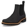 Chelseaboots ECCO "ELAINA", Damen, Gr. 41, schwarz, Leder, casual, Schuhe, Schlupfboots, Herbstboots, Stiefelette mit Stretcheinsätze