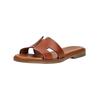 Pantolette PAVEMENT "Pavement Pantoletten Leder", Damen, Gr. 40, braun (tan), Leder, casual, Schuhe