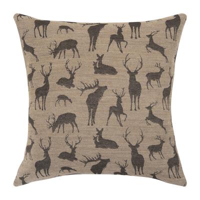 Dekokissen PAD "Herd", braun (light braun), B:45cm L:45cm, Baumwolle, Acryl, Polyester, Wolle, Viskose, Dekokissen_Sitzkissen_Kissenhüllen, Made in Europe Image