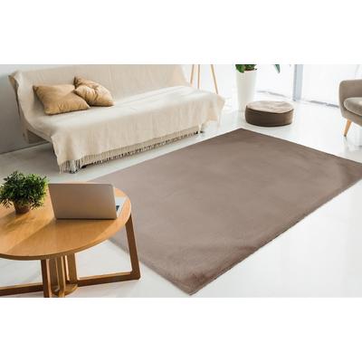 Teppich PADIRO "Rabbit Light 525", grau (taupe), B:80cm H:26mm L:150cm, Polyester, Teppiche Image