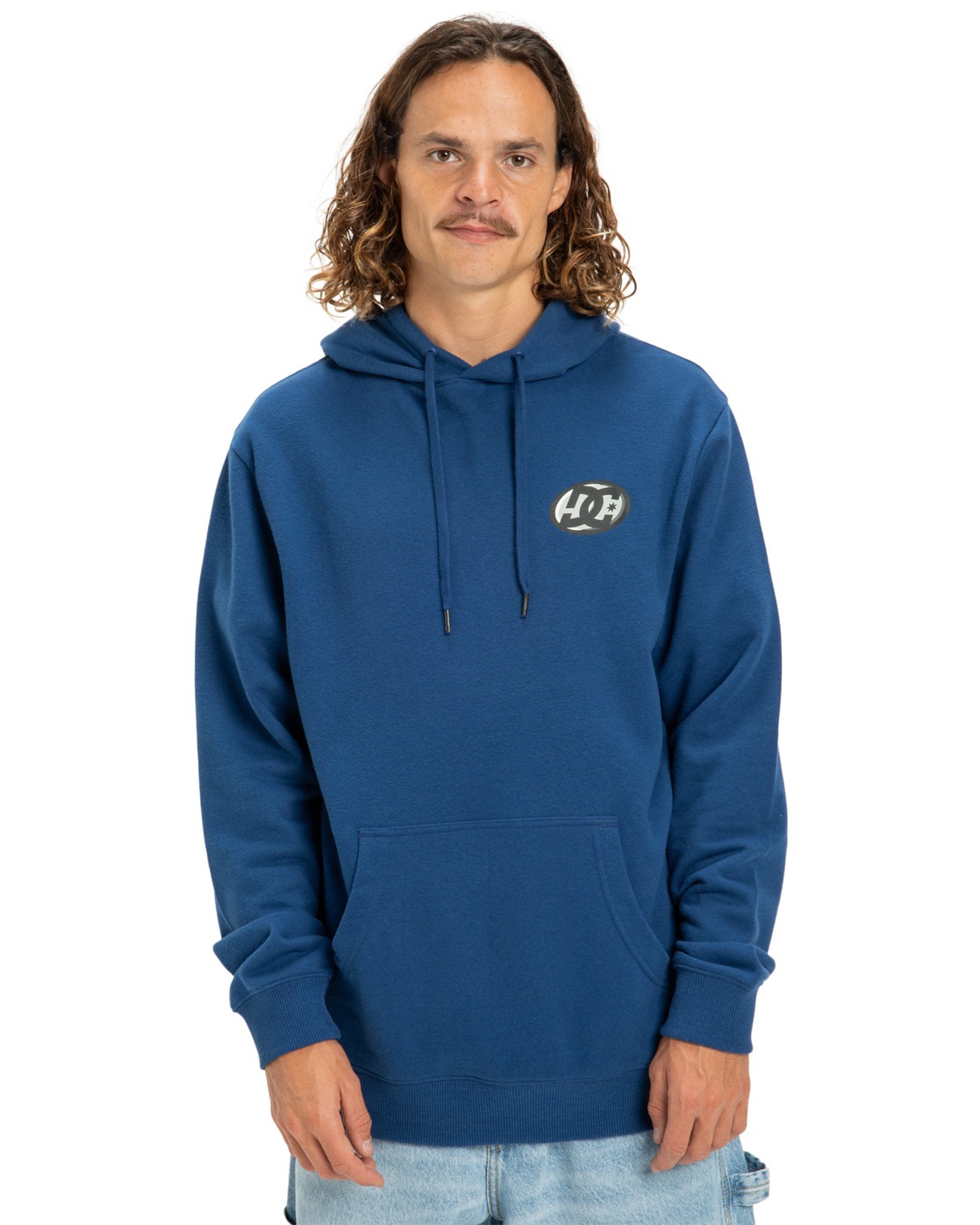 Kapuzensweatshirt DC SHOES "Fast Bubble", Herren, Gr. L, blau (estate blau), 55% Baumwolle, 25% Baumwolle, 20% Polyester, Sweatshirts