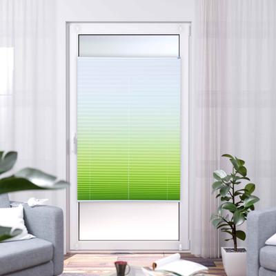 Plissee K-HOME "Farbverlauf Sunrise", grün (grün, weiß), B:80cm H:130cm, Plissees Image