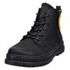 Winterboots BUGATTI, Herren, Gr. 47, schwarz, Lederimitat, Textil, unifarben, casual, Schuhe, Plateauboots, Schnürboots im Monochrome Look