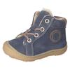 Lauflernschuh PEPINO BY RICOSTA "Georgie WMS: Normal", Kinder, Gr. 25, blau (blau, braun), Leder, casual, Schuhe, Winterschuh mit Weiten-Meßsystem, Größenschablone zum Download