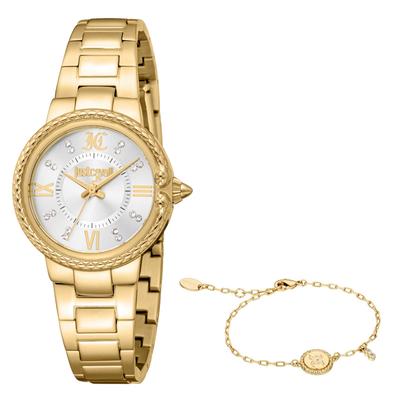 Quarzuhr JUST CAVALLI TIME "Primavera", goldfarben, Armbanduhren, Damen, Armbanduhr, Damenuhr, Edelstahlarmband, Ideal auch als Geschenk Image