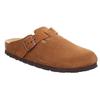 Pantoffel ROHDE "ALBA", Damen, Gr. 42, braun, Veloursleder, klassisch, Schuhe, Schlappen, Hausschuh mit leichter Laufsohle in Weite G