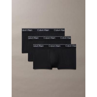 Trunk "LOW RISE TRUNK 3PK", Herren, Gr. S (48), schwarz, Jersey, Obermaterial: 88% Polyester, 12% Elasthan, CALVIN KLEIN UNDERWEAR, körpernah, Unterhosen, mit Logo-Elastikbund Image