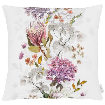 Kissenhülle APELT "3402", weiß,lila,grau, B:49cm L:49cm, Polyester, Baumwolle, Obermaterial: 75% Polyester, 25% Baumwolle, Kissenbezüge Image