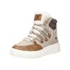 Sneaker MUSTANG SHOES "Mustang Shoes Sneaker Lederimitat/Textil", Damen, Gr. 38, grau (taupe), Lederimitat, Textil, casual, Schuhe