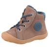 Lauflernschuh PEPINO BY RICOSTA "Georgie WMS: Normal", Kinder, Gr. 25, bunt (hellbraun, blau), Leder, casual, Schuhe, Winterschuh mit Weiten-Meßsystem, Größenschablone zum Download