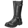 Bikerboots ANDREA CONTI "Andrea Conti Stiefel Glattleder", Damen, Gr. 40, schwarz, Glattleder, casual, Schuhe