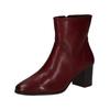 Stiefelette CAPRICE "Caprice Stiefelette Leder", Damen, Gr. 38,5, rot (bordeaux), Leder, casual, Schuhe