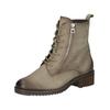 Schnürstiefelette CAPRICE "Caprice Stiefelette Nubukleder", Damen, Gr. 38, grün (khaki), Nubukleder, casual, Schuhe