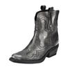 Bikerboots STEVE MADDEN "STEVE MADDEN Stiefelette Leder", Damen, Gr. 39, silber, Leder, casual, Schuhe