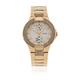 Guess Ladies Quartz Watch with Beige Dial Analogue Display and Gold Stainless Steel Strap W15072L1