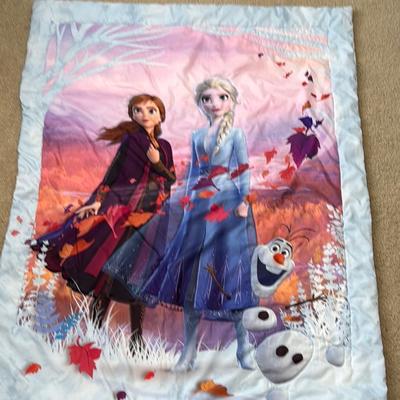 Disney Bedding | Disney Frozen Reversible 4 Piece Bedding Set - Blue, Purple, White | Color: Blue/Purple | Size: Toddler