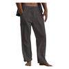 Loose Fit Plus Size Hose mit Flachs-Baumwoll-Mischung