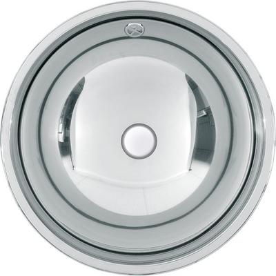 KWC Aquarotter Rundbecken, RONDO, Edelstahl, 456x165 mm, Überlauf, seidenmatt, 2000056537 2000056537 Image