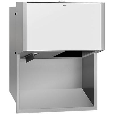 KWC Aquarotter WC-Doppelrollenhalter, EXOS, Edst., 284x350x147 mm, UP, Front ESG weiß, 2030034669 2030034669 Image