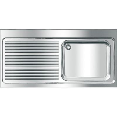 KWC Aquarotter Gewerbespüle, MAXIMA, Edelstahl, 1400x432x700 mm, Tropfteil links, 2000057556 2000057556 Image