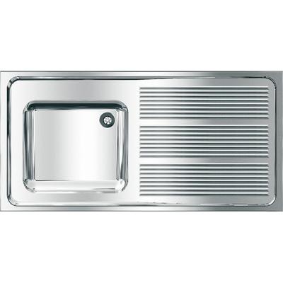 KWC Aquarotter Gewerbespüle, MAXIMA, Edelstahl, 1200x382x600 mm, Tropfteil rechts, 2000057641 2000057641 Image