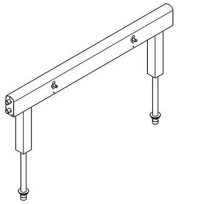 KWC Aquarotter Armatureneinh., Edst., doppelreihig, 4 Waschplätze, 1400 mm, Wasserans Seite, 2030072 2030072617 Image