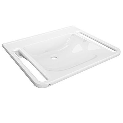 KWC Aquarotter Einzelwaschtisch, MEDCARE, MIRANIT, 650x150x550 mm, weiß, Griff, 2030072429 2030072429 Image