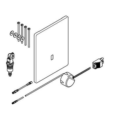 KWC Aquarotter Urinalspülarmatur, F5, elek., DN15, UP, Umrüstung PROTRONIC, UP-Netzteil, 2030066596 2030066596 Image