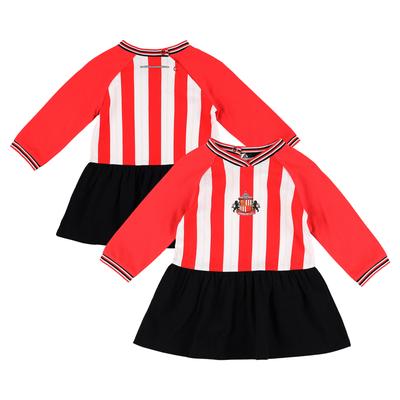 Sunderland Heimtrikot-Kleid – Rot/Weiß/Schwarz – Baby Image
