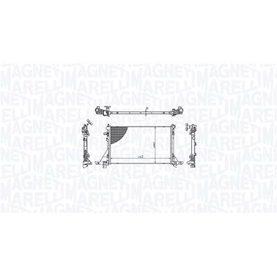 Magneti Marelli Kühler, Motorkühlung [Hersteller-Nr. 350213213300] für Nissan, Opel, Renault Image
