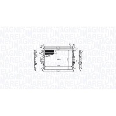 Magneti Marelli Kühler, Motorkühlung [Hersteller-Nr. 350213215800] für Ford Image